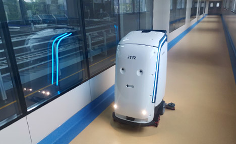 ช่วยทำความสะอาดโรงงานอย่างชาญฉลาดหุ่นยนต์ทำความสะอาดเชิงพาณิชย์ iTR เข้าสู่เวิร์กช็อปดิจิทัลของ Taiji Group